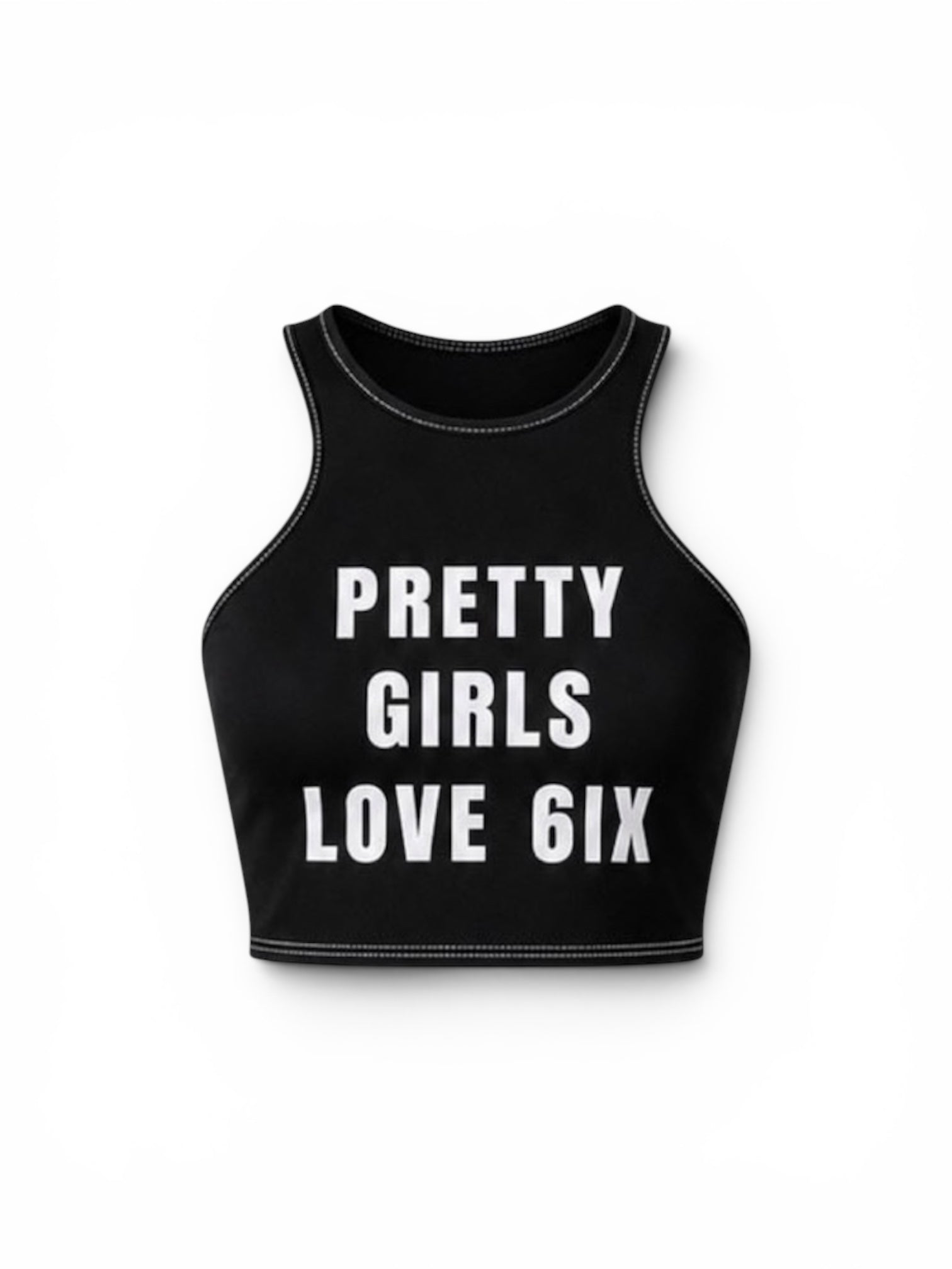 PRETTY GIRLS LOVE 6IX CROP TOP
