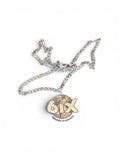 6IX LOGO SILVER STEEL CHAIN