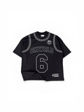 6IXWRLD 2 IN 1 BLACK TSHIRT