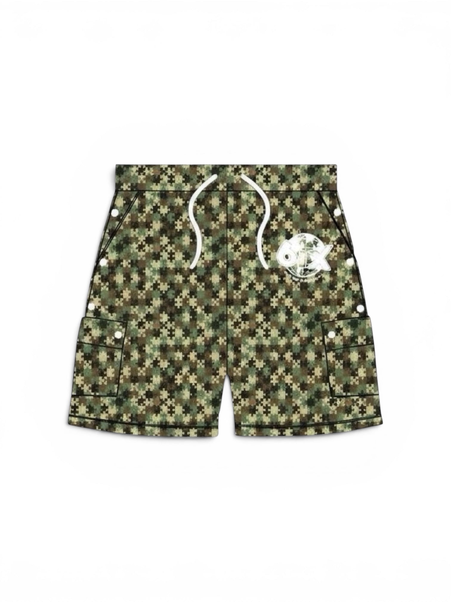 6IX LOGO CAMO SHORT